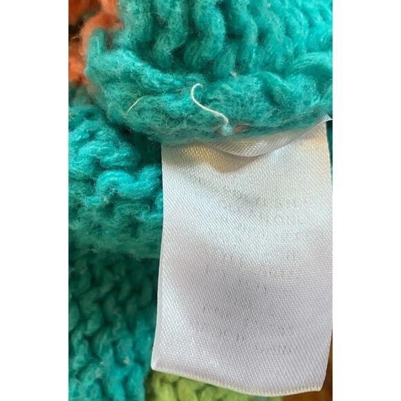 Umgee USA Block Cable Knit Fun Sweater Women’s Small Pom Poms - Picture 11 of 11